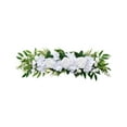thumbnail image 1 of Artificial Rose Peony Flower Swag, Front Door Floral Garland, 25.6 Inch Silk Peony Hydrangea Wreath, Durable Fade-Resistant Decorative Arch for Wedding Home Indoor Outdoor Use, 1 of 6