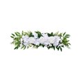 thumbnail image 1 of Artificial Rose Peony Flower Swag Garland with Hydrangeas & Leaves | Floral Arch Decor for Wedding Front Door & House | 1 Piece, 1 of 6