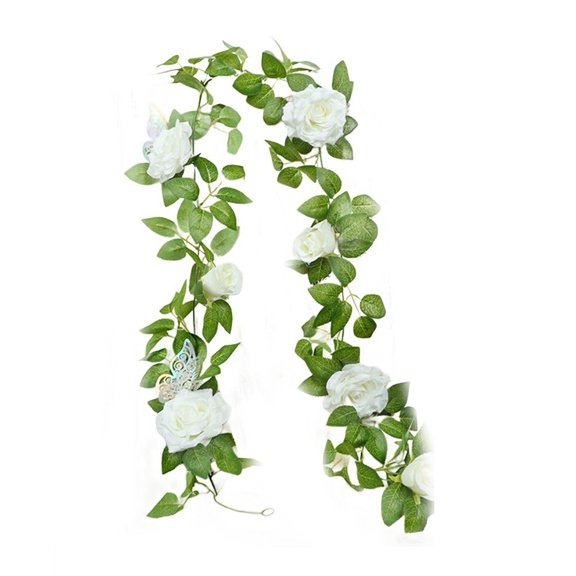 Artificial Rose Peony Garland Silk Flowers Garden Decor As Picture Shows Easy To Install Elegant Floral Design