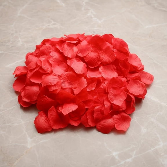 Artificial Rose Petals Silk Separated Romantic Decorations, Fake Rose Flower Petals for Wedding Flower (Red)