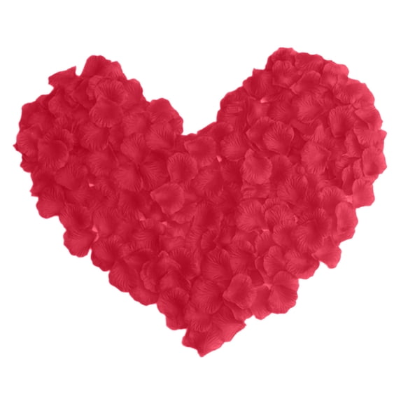 Artificial Rose Petals, Wedding Flower Decoration, 1000 Pcs Silk Rose Petals for Valentine Day Romantic Event, Non-Woven Fabric, Realistic, No Fading, 5.5x5.3cm Diameter