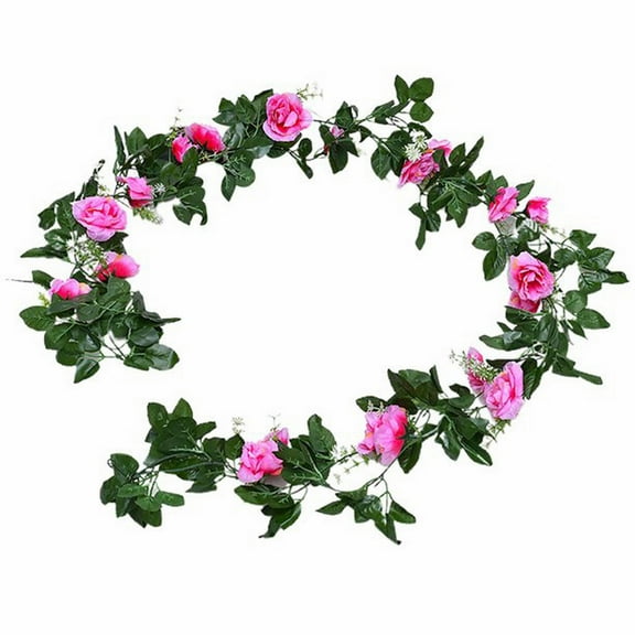 Artificial Rose Vine Decoration - , Lifelike, No Wither - for Indoor Air Conditioning Pipe/Window/Balcony