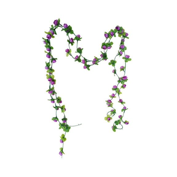 Artificial Rose Vine Garland for Home Decor, Weddings, Parties & Event Backdrops - Lifelike, Reusable Faux Flower Wreath with Flexible Design for Elegant Interior and Outdoor Decorations