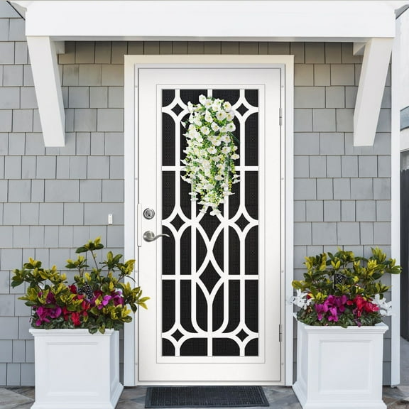 Artificial Rose Vine, Plastic Wrapped Greenery for Ceilings, Duct Covering, and Living Room Décor