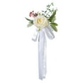 thumbnail image 1 of Wedding Aisle Decorations Artificial Flowers - Rose Chair Back Decor with Ribbons for Wedding Ceremony - Pew Flowers, Wedding Chair Decorations for Reception, Party & Photography Props, 1 of 6