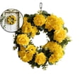 thumbnail image 1 of Artificial Rose Wreath - 13.7 Inch Front Door Wreath with Hydrangea Leaves for Spring, Valentine's, Mother's Day, Wedding & Home Decor, 1 of 4