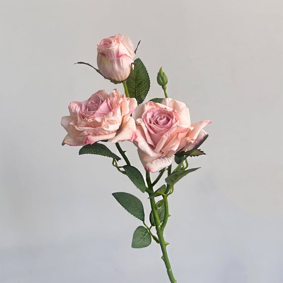 Artificial Roses – 21.7" Long Stem Garden Roses – Lifelike Faux Silk Flowers for Wedding Bouquets, Home Décor, Centerpieces & Floral Arrangements