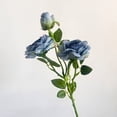 thumbnail image 1 of Artificial Roses – 21.7" Long Stem Garden Roses – Lifelike Faux Silk Flowers for Wedding Bouquets, Home Décor, Centerpieces & Floral Arrangements, 1 of 7