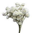thumbnail image 1 of Artificial Roses 6 Heads Silk Flower Roses with Stems Fake Rose Bouquet Gifts for Valentine's Day Home Office Parties Bridal Wedding Anniversary Table Centerpiece Decor, 1Pack(White,31x13.8"), 1 of 7