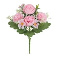 thumbnail image 1 of Artificial Roses Bouquets, Lifelike Fake Flowers, Arrangements for Dining Table Centerpiece Holiday Decorations Wedding Photography Props, Pink, 1 of 6