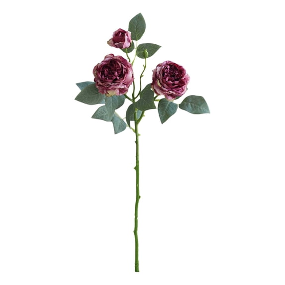 Artificial Roses Real Touch Single Stem Fake Roses, Artificial Flowers Silk Realistic Bouquet Flowers Arrangements Home Office Garden Party Wedding Decoration