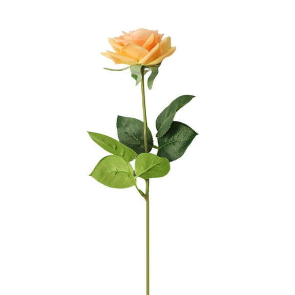 Artificial Roses Real Touch Single Stem Fake Roses Silk Realistic Bouquet Flowers Arrangements Home Office Garden Grave Party Wedding Decoration
