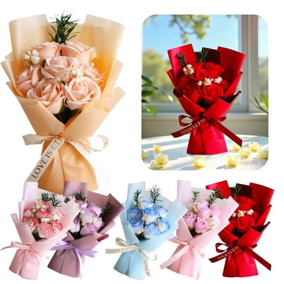 Artificial Roses The Rose Bouquet Is Given To Lovers Relatives and Friends. It Is A Deep Commitment That Can Be Treasured for A Long Time. Mothers Day Decorations
