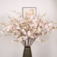 thumbnail image 1 of Artificial Sakura Branch, 42in Silk Cherry Blossom Stems with Multi Fork Design, Realistic Fake Flowers for Home Decor, Wedding Table, Stage Background Decoration, 1 of 6