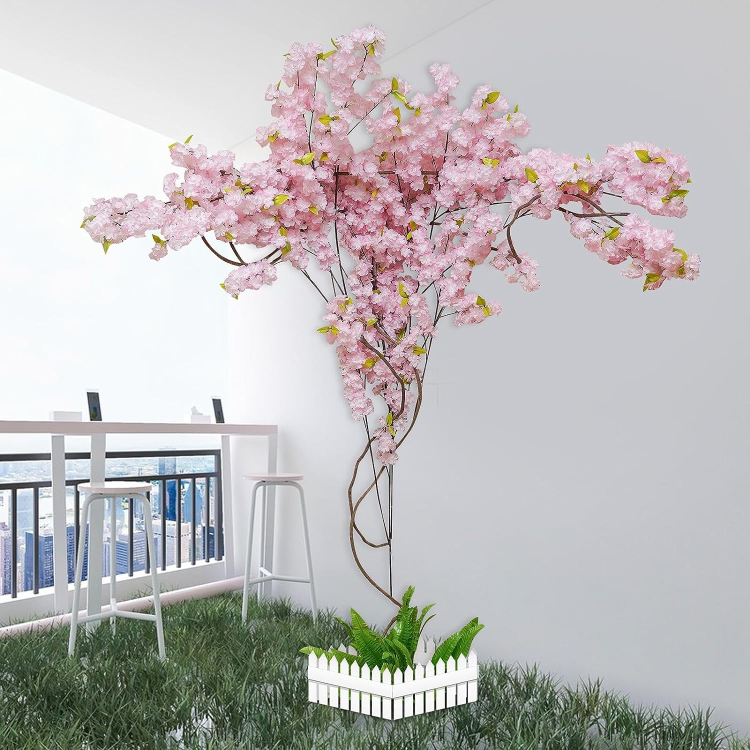 Artificial Sakura Tree Cherry Blossom Tree Romantic For Bridal Bouquets