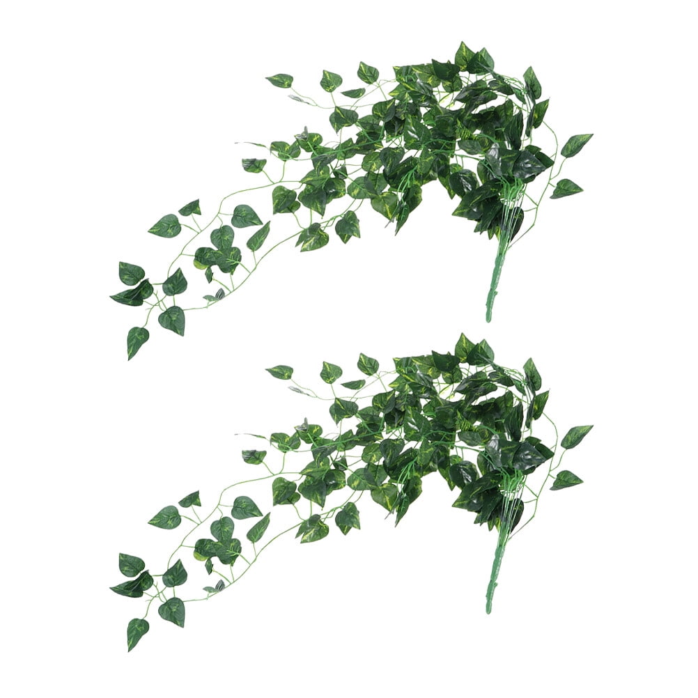 Artificial Scindapsus 2PCS Simulation Scindapsus Leaves Artificial Fake