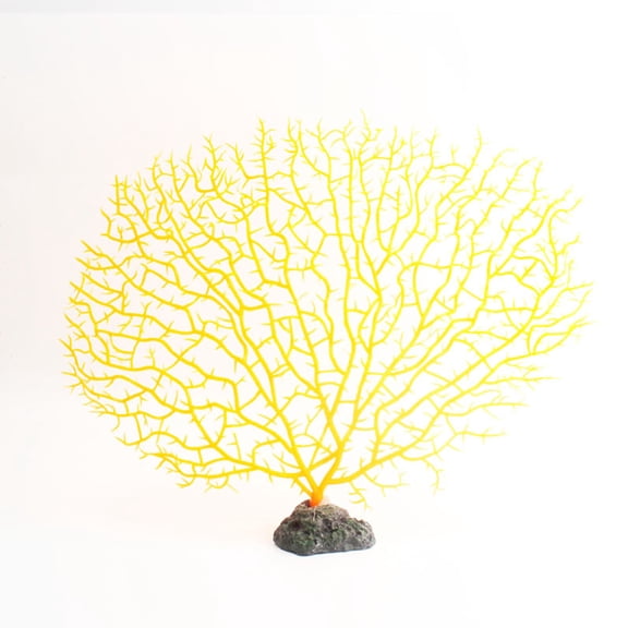 Artificial Sea Fan Coral Decorations,Simulation Sea Coral Branch for Aquarium Ornament Fish Tank Landscape