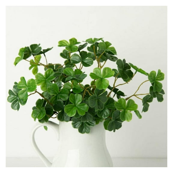 Artificial Shamrock Flower Bush Fake Clover Plant for St Patrick's Day, Irish Theme Decorations and Ireland Displays - Outdoor Friendly Shamrocks