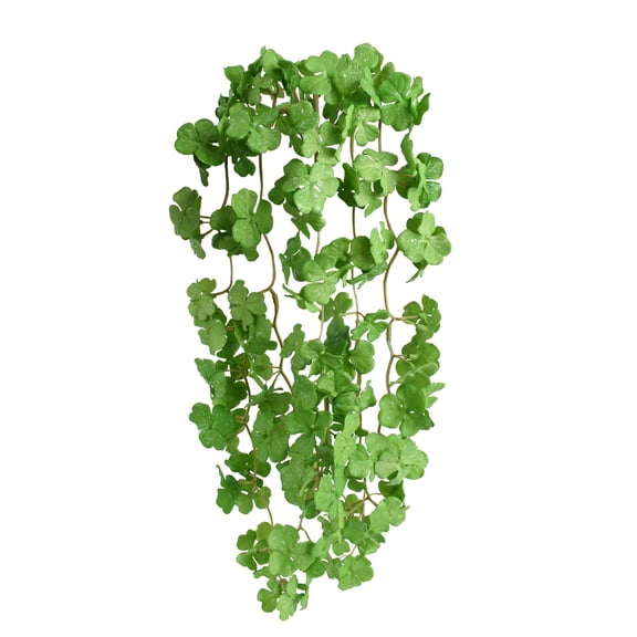 Artificial Shamrock Plant 23.6 Inch Fake Clover Hanging Greenery