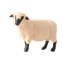 Artificial Sheep Model Figurine for Home/Office Decor (Beige)