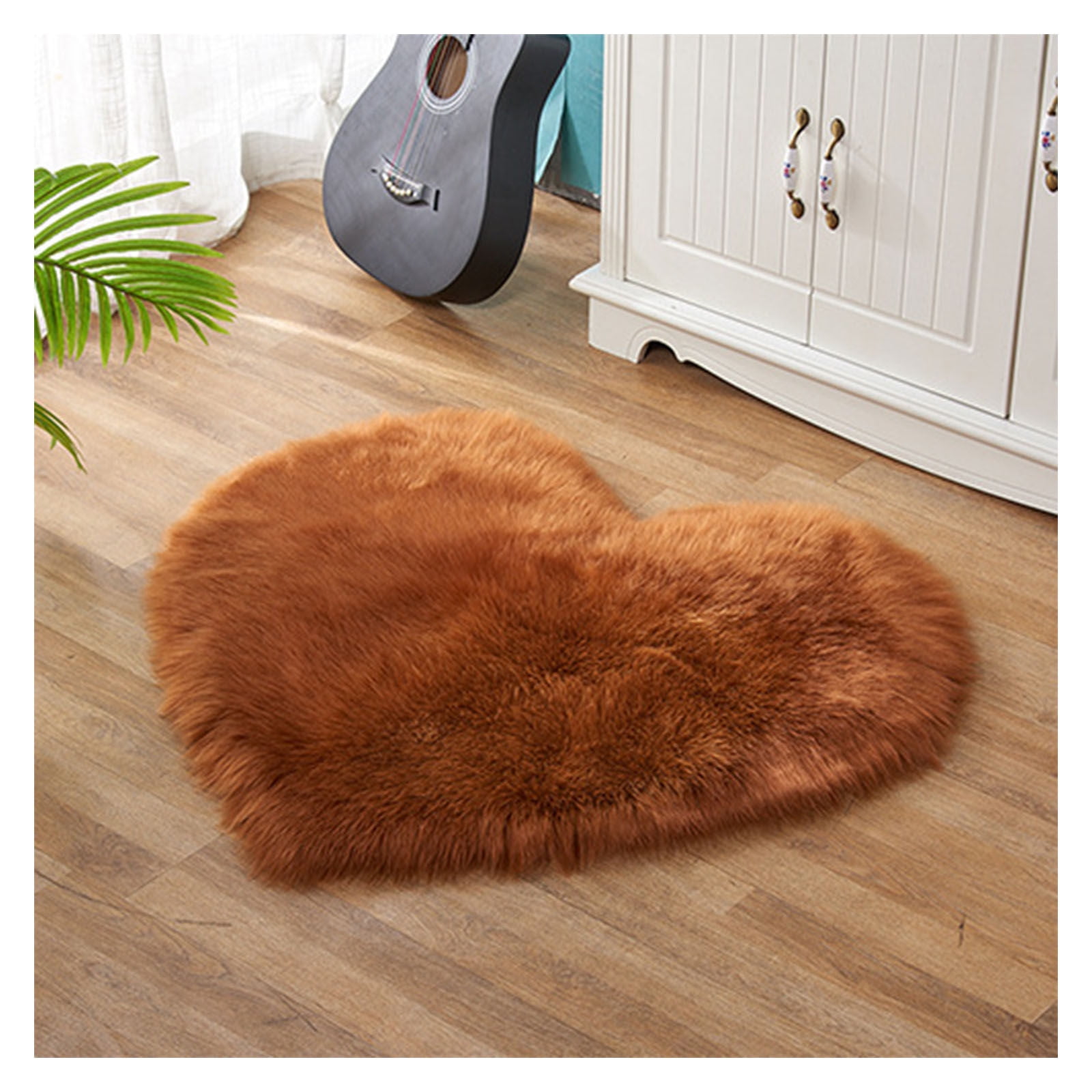 Artificial Sheepskin Blanket, Fluffy Luxury Rug, Long Pile Carpet Faux Fur Faux Lambskin