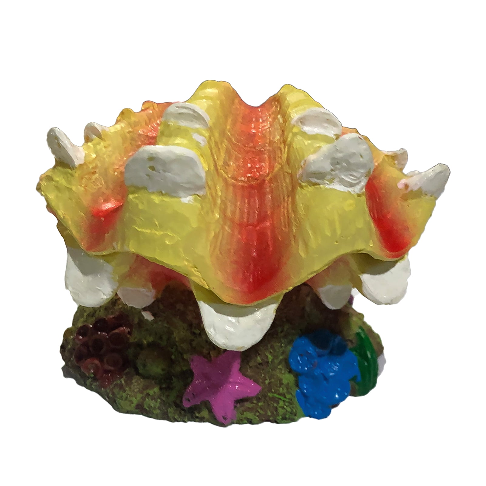 Artificial Shell Aquarium Ornament, Retro Resin Simulation Nature Fake ...
