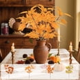thumbnail image 1 of Artificial Short Stems Maple Leaf Pick, Single Fall Maple Leaf for Floral Arrangement, Decorative Faux Foliage for Thanksgiving Home Table Vase Living Room Holiday Decoration, Yellow, 1 of 7