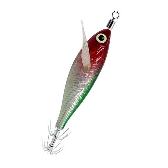 Artificial Shrimp Design Cuttlefish Hook Baits with Round Belly for Effective Angling