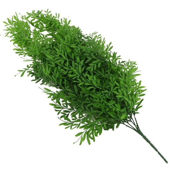 Artificial Shrubs, Artificial Scindapsus Vines Faux Greenery Garlands, Persian Fern Leaves Plastic Plants Greenery Grass Simulation Bushes Outdoor Indoor Home Garden Verandah, 31.5 inches