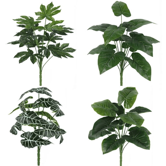 Artificial Shrubs, Persian Fern Leaves Plastic Plants Greenery Grass Simulation Fake Bushes Outdoor Indoor Home Garden Verandah Parterre Table Centerpieces Arrangements Decoration