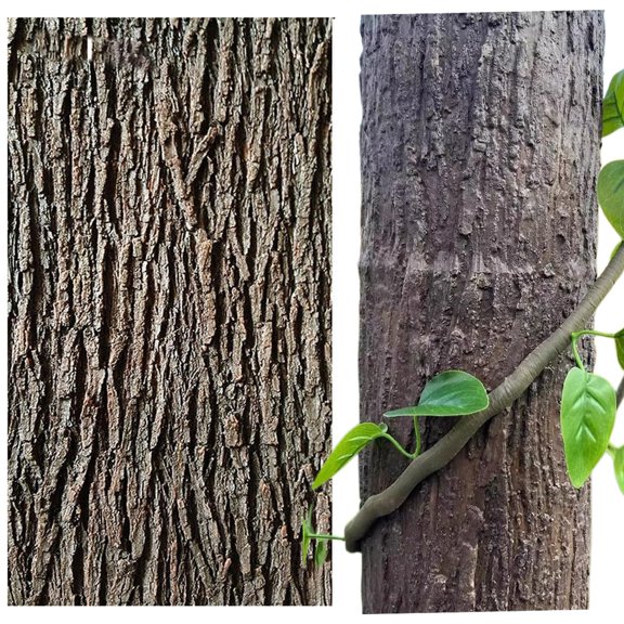 Artificial Silicone Plant Cover,11.8x39.7in Garden Fake Tree Bark for Winter Frost Protection Sun Pest Protection,Simulation Tree Bark Decoration Indoor Outdoor Tree Trunk Wall,Christmas Tree