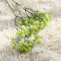Artificial Silk Baby's Breath Flowers - 65cm Tall Realistic Fake Floral Bouquet | Wedding Decor, Party Centerpiece, Home & Office Decoration | Green & White
