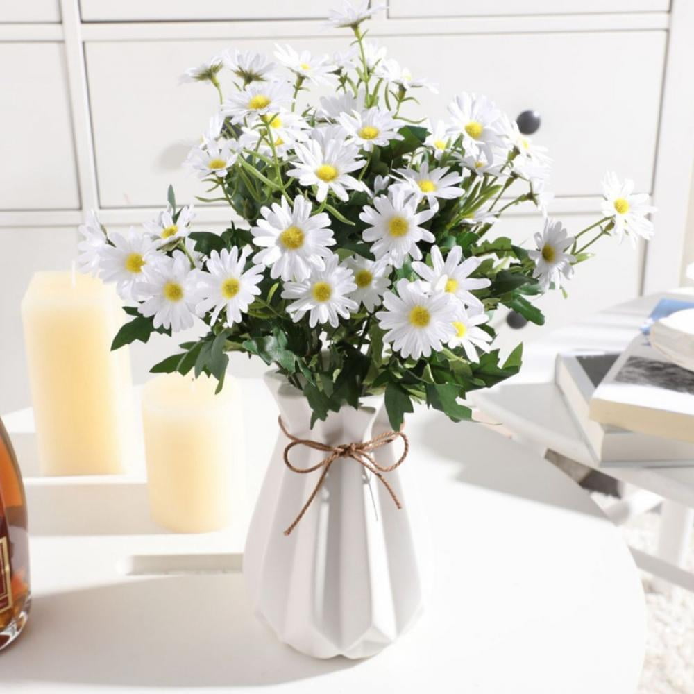 Artificial Silk Daisy Flower 9 Flowers Per Bouquet, Fake Wildflowers ...