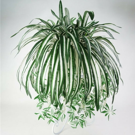 Artificial Silk Fake Chlorophytum Orchid Spider Plant Grass Home/Garden Decor
