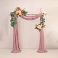 thumbnail image 1 of Artificial Silk Flower Arch Swag with Clips for Wedding Decorations and Party Events, 1 of 6