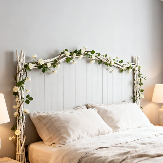 Artificial Silk Flower Wall Hanging Rattan – 69 Flowers, Flexible Plastic Decoration Strand, Home, Wedding, Event & Party Decor, 180cm, Multicolor