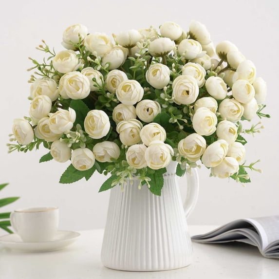 Artificial Silk Flowers For Wedding And Valentines Decor, Bridal Bouquet And Home Floral Arrangement Decoration