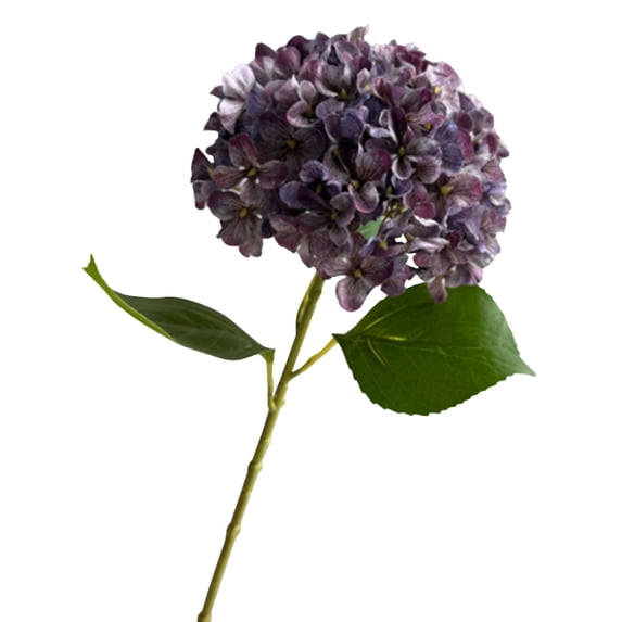 Artificial Silk Hydrangea Flower, 26" Hydrangea Single Branch, Moisturizing Flower for Wedding Home Decor, Boho Dried Touch for Living Room Outdoor Porch