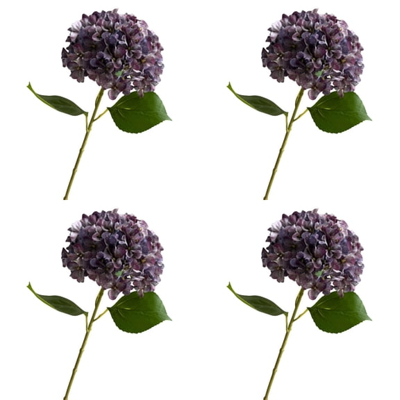 Artificial Silk Hydrangea Flower, 26" Hydrangea Single Branch, Moisturizing Flower for Wedding Home Decor, Boho Dried Touch for Living Room Outdoor Porch
