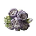 thumbnail image 1 of Artificial Silk Peony Flowers Bouquet - 5 Heads Real-Like Bridal Bouquet for Weddings | Valentines Decor | Centerpieces | Home & Office Decor, 1 of 6