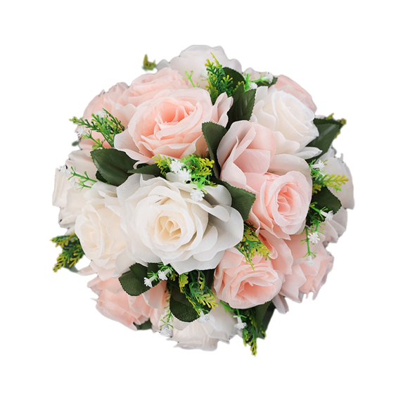Artificial Silk Rose Ball – Romantic Wedding Centerpiece & Home Table Decoration, Realistic Simulation Flower Arrangement