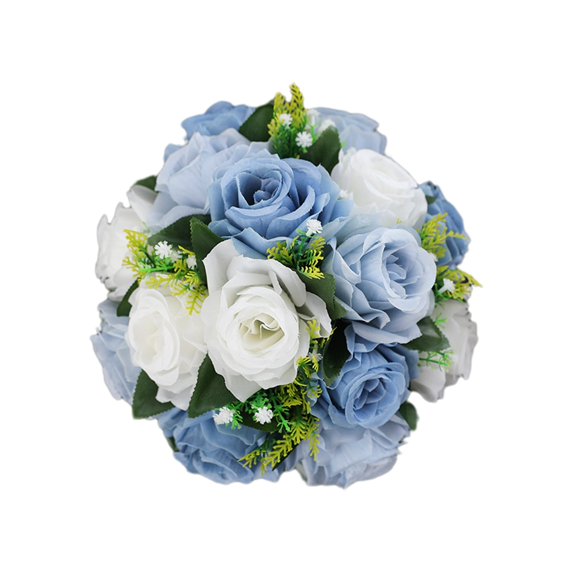 Artificial Silk Rose Ball – Romantic Wedding Centerpiece & Home Table Decoration, Realistic Simulation Flower Arrangement