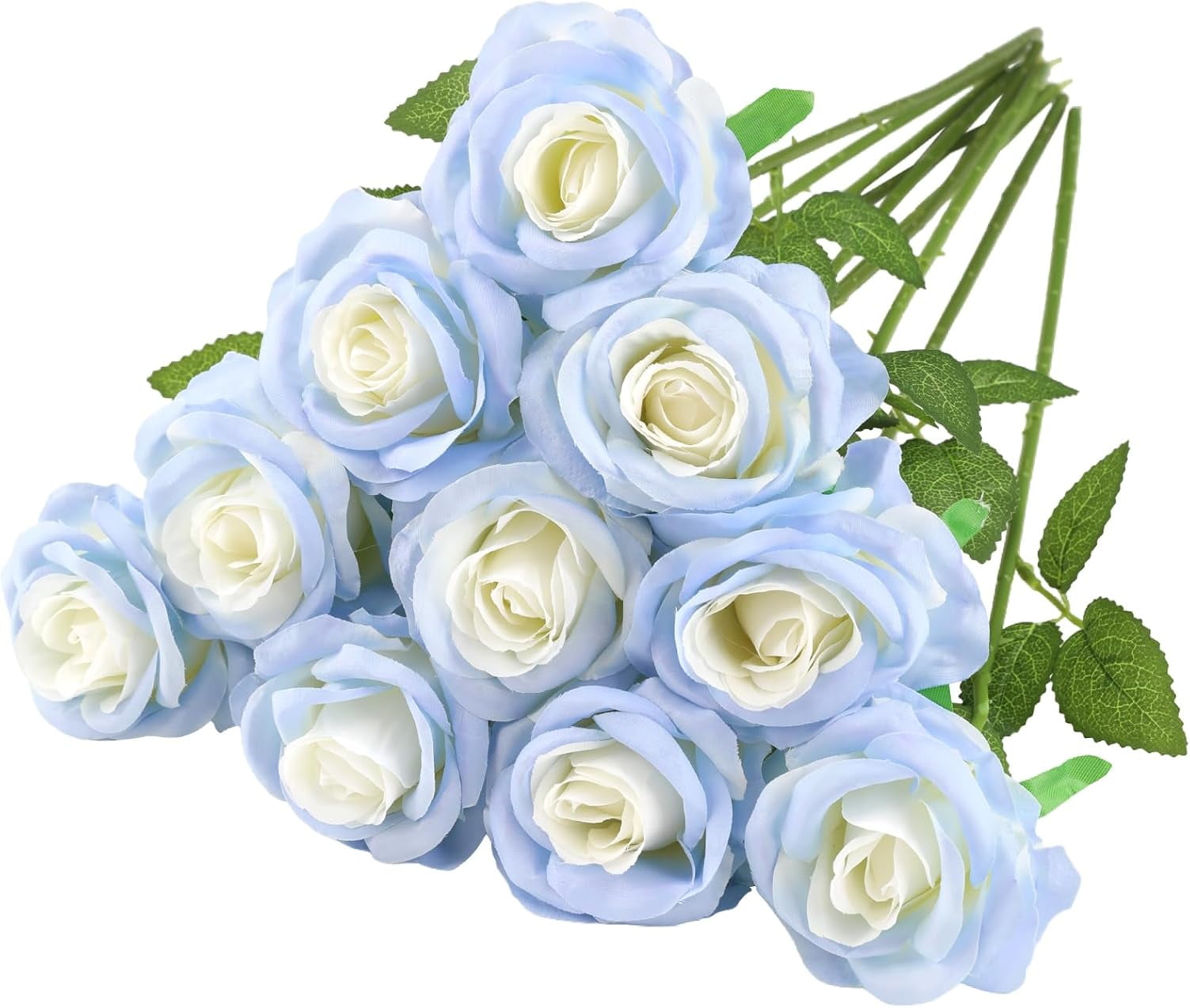 Artificial Silk Rose Flower Bouquet Lifelike Fake Rose for Wedding Home ...