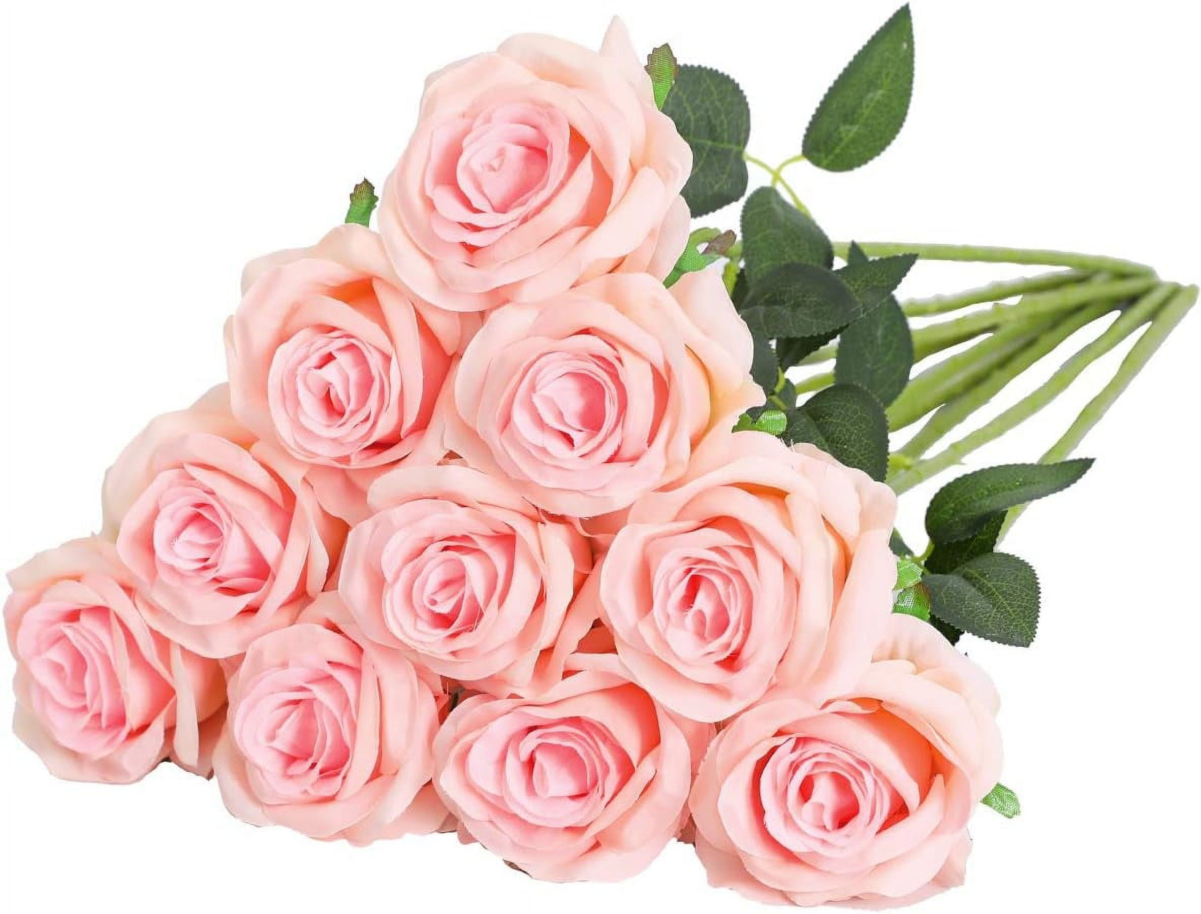 Artificial Silk Rose Flower Bouquet Lifelike Fake Rose for Wedding Home ...