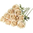 Artificial Silk Rose Flower Bouquet Lifelike Fake Rose for Wedding Home
