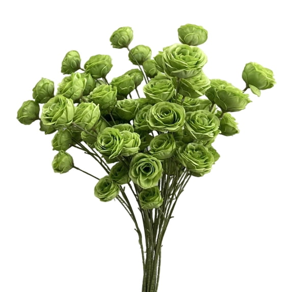 Artificial Silk Rose Flower, SSNTSY Lifelike Fake Rose, Simulated Rose Bouquet, 31 inch Single Stem 6 Heads Floral Arrangements for Home Decoration