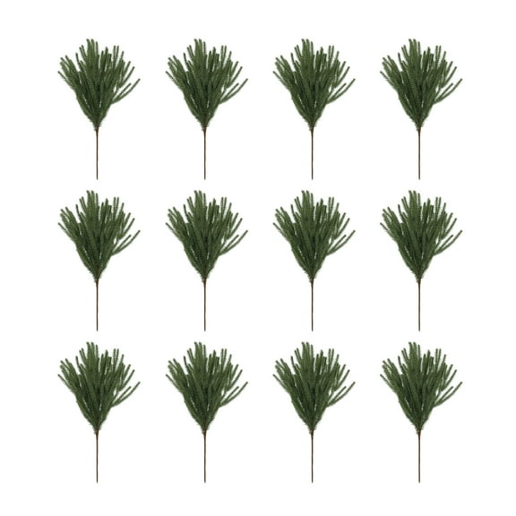 Artificial Simulation Green Plants Christmas Norkford Needles Christmas Fake Plants Decoration Leaf Tree Cuttings