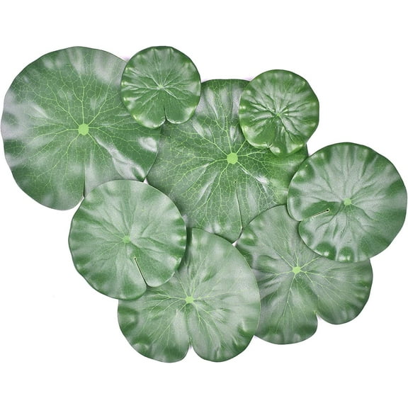 Artificial Simulation Lotus Leaves Floating Foam Water Lily Pads For Fish Pool Pond Home Garden Party Decoration8 Pcs
