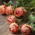 thumbnail image 1 of Artificial Single Rose Stem 28.7" Tall, 1 of 10