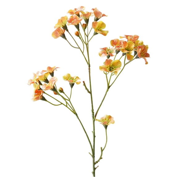 Artificial Single Stem Fabric Flower Lifelike Faux Floral Spray For Vase Wedding Home Decor